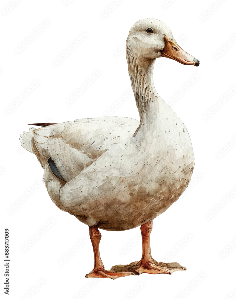 A Goose isolated on a transparent background for web, banner, wallpaper A Goose isolated on a transparent background for web, banner, wallpaper
