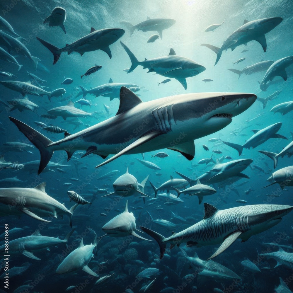 sharks in the sea sharks in the sea