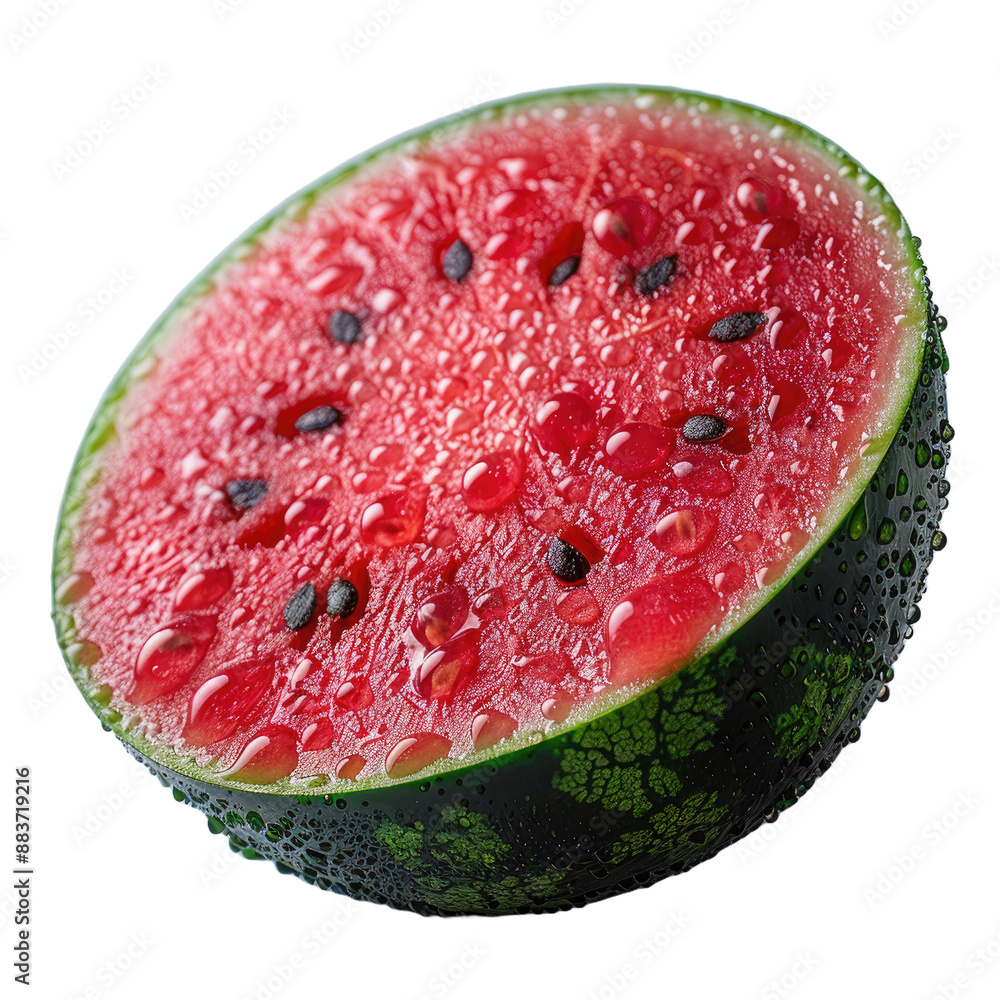 Watermelon isolated on a transparent background for web, banner, wallpaper Watermelon isolated on a transparent background for web, banner, wallpaper