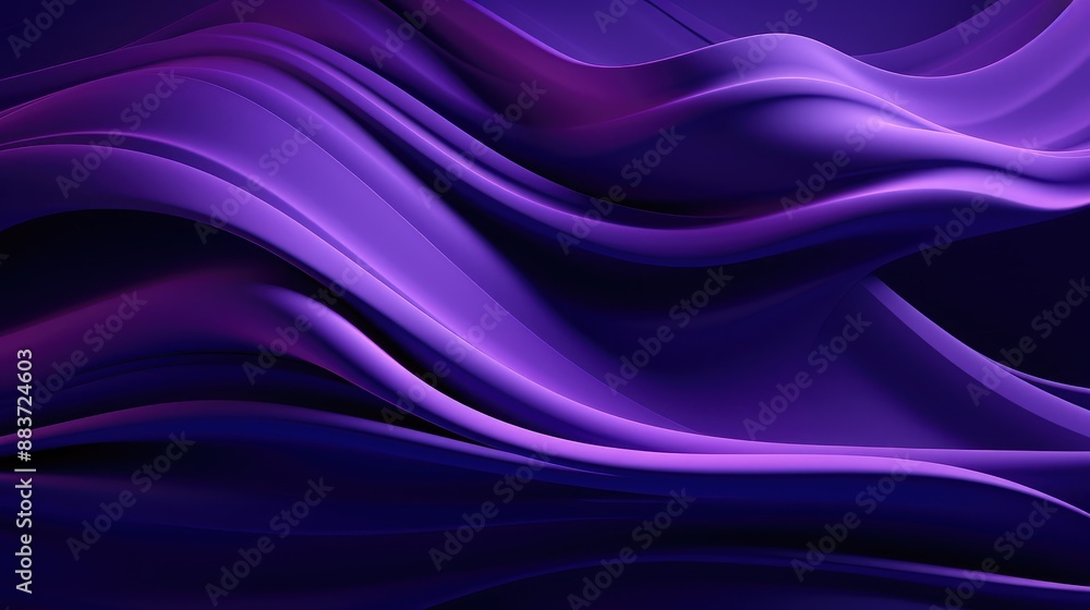 Fototapeta premium Purple wavy background modern design