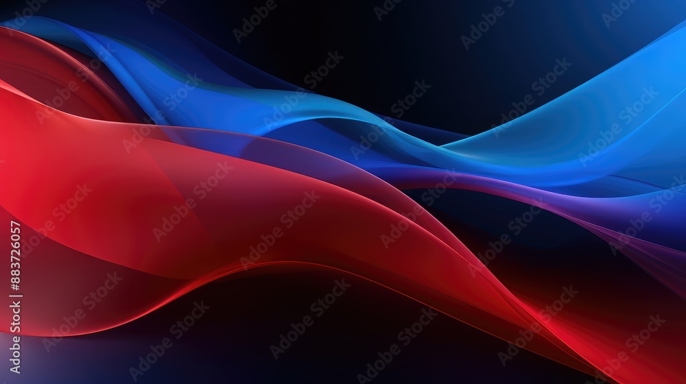 Red and blue abstract background with a blue and red wave Red and blue abstract background with a blue and red wave