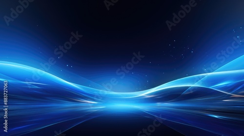 Shiny blue background template