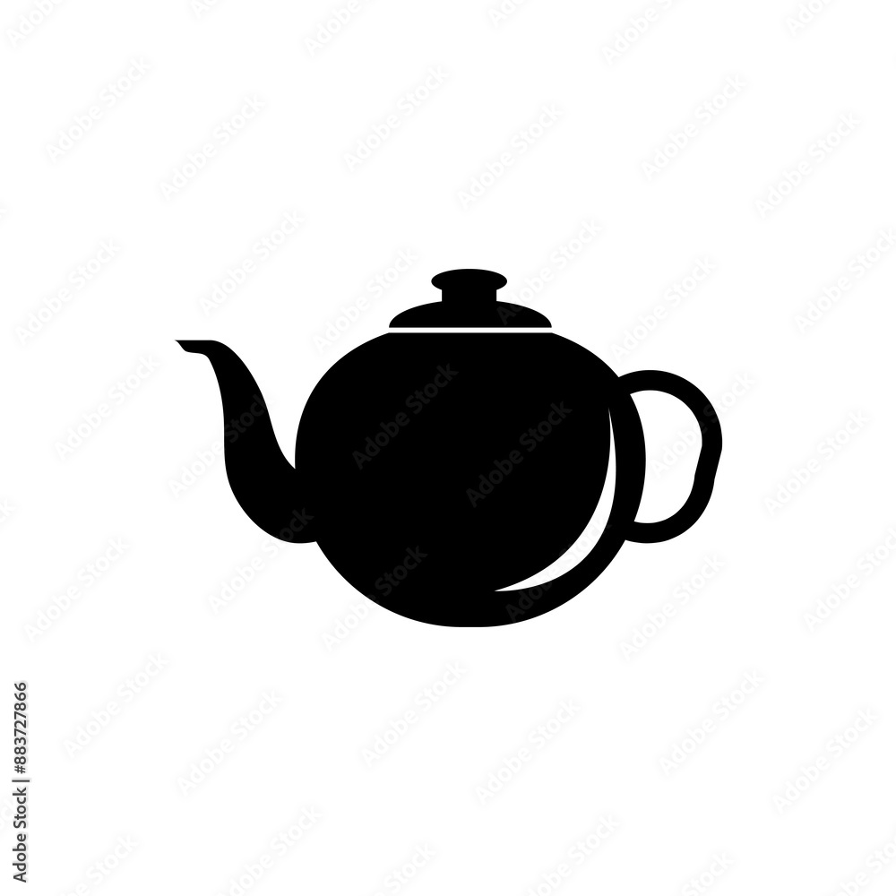 Teapot vector icon. simple flat black trendy style illustration for web and app on white background..eps Teapot vector icon. simple flat black trendy style illustration for web and app on white background..eps