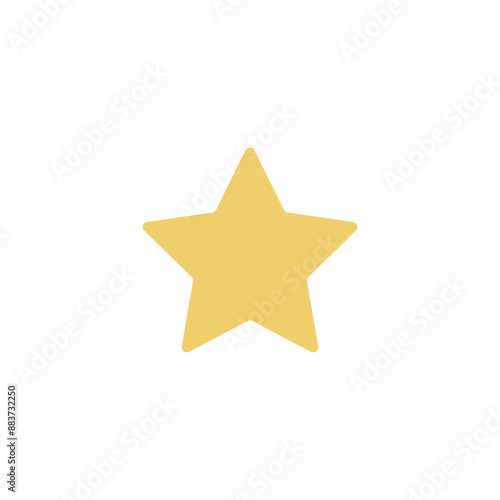 Golden star isolated on white background vector Illustrator.