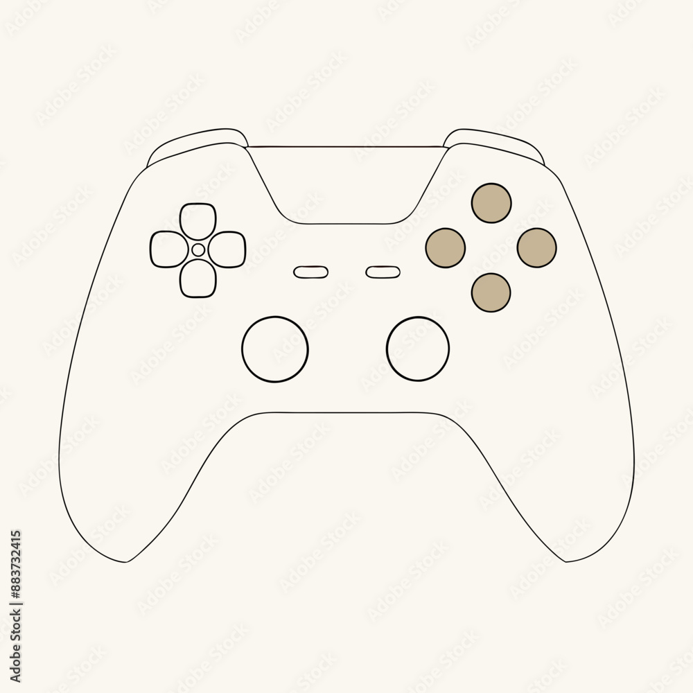 Gaming controller vector illustration