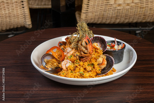 Arroz con mariscos Peruano photo