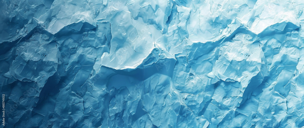 Obraz premium ice wall texture, top view, blue color