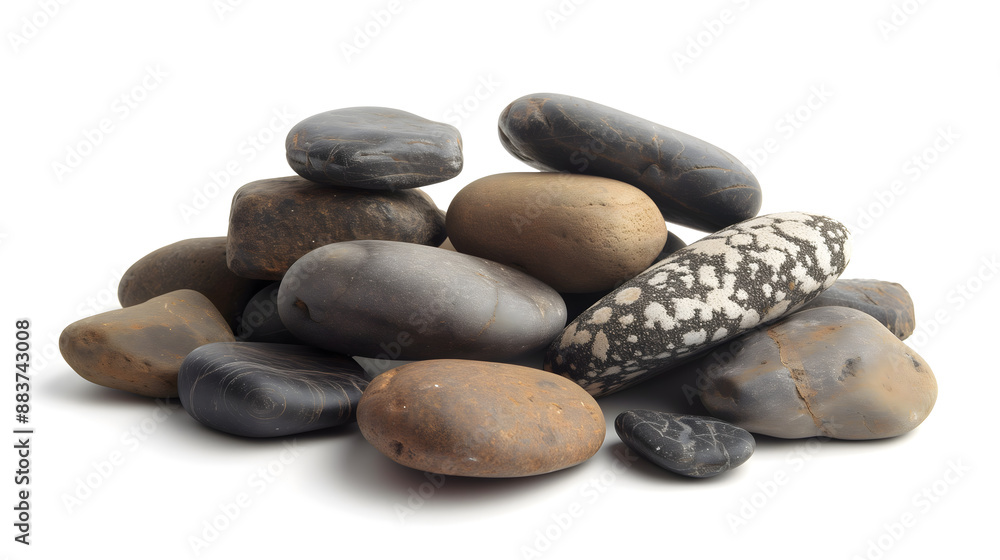 zen stones on pile studio isolated zen stones on pile studio isolated