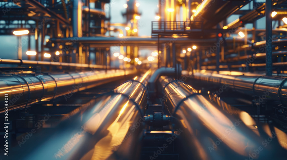 Network of Oil and Gas Pipelines at Refinery Facilities Network of Oil and Gas Pipelines at Refinery Facilities