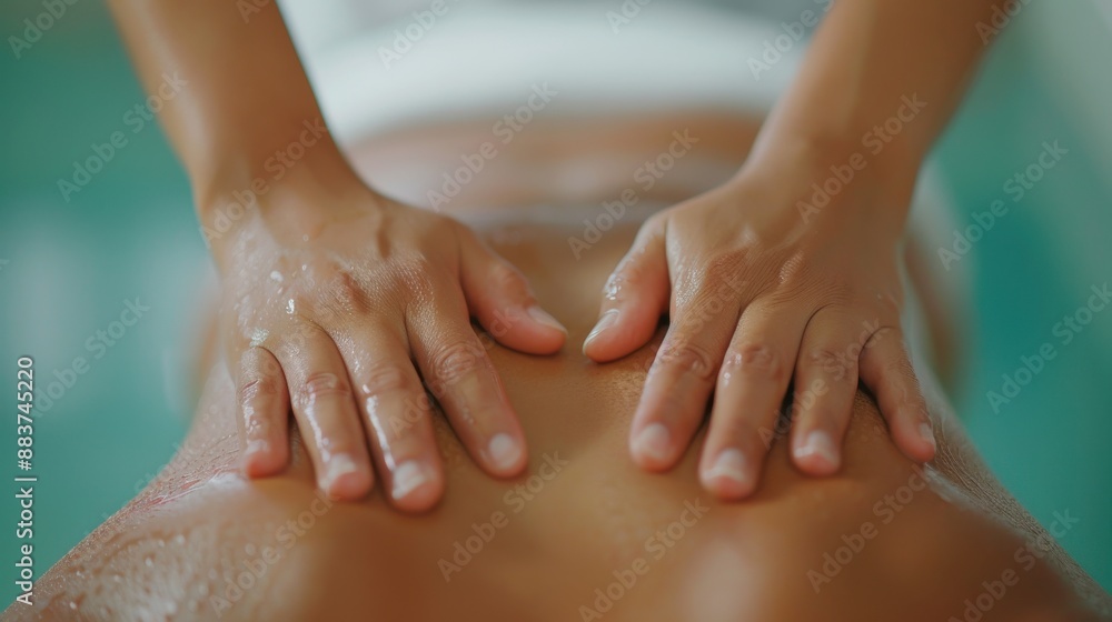 Therapist Massaging Patient's Back Therapist Massaging Patient's Back