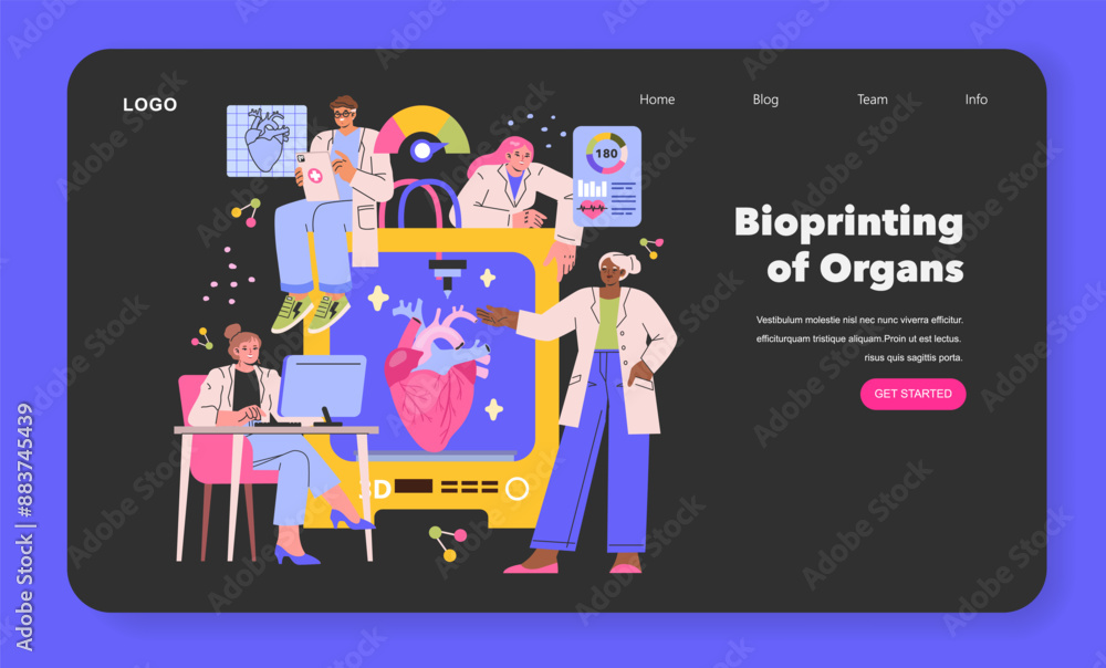 Future Medicine. Flat Vector Illustration Future Medicine. Flat Vector Illustration