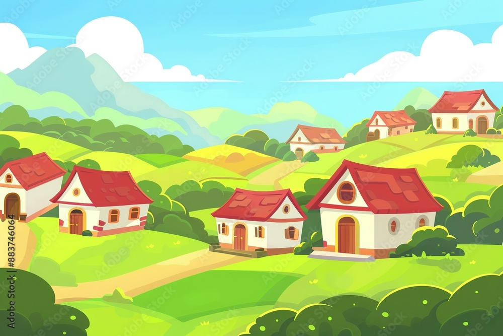 Quaint Village Nestled in the Picturesque Countryside Quaint Village Nestled in the Picturesque Countryside
