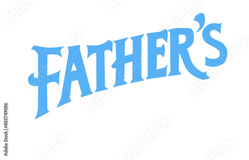 Happy Father's Day Lettering PNG Transparent Background