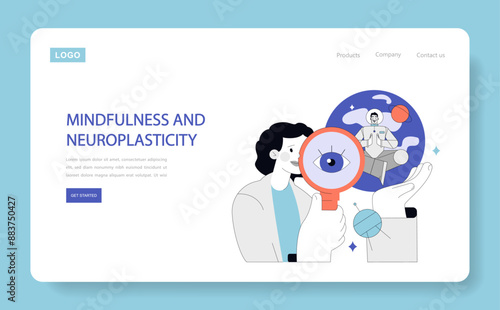Neuroplasticity. Flat Vector Illustration