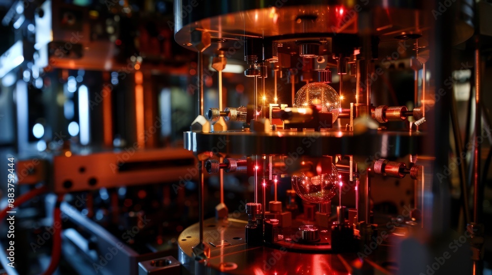 A powerful quantum computer, performing complex calculations at speeds unattainable by classical computers, revolutionizing problem-solving. A powerful quantum computer, performing complex calculations at speeds unattainable by classical computers, revolutionizing problem-solving.