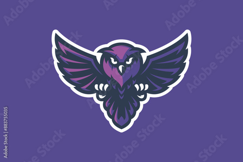 illustration of a owl on background
