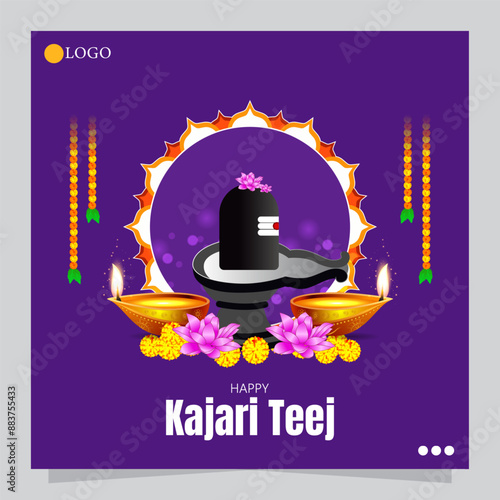 Kajari Teej, celebrated primarily in North India, is a traditional Hindu festival that falls on the third day of the Krishna Paksha in the month of Bhadrapada.