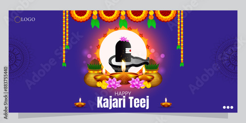 Kajari Teej, celebrated primarily in North India, is a traditional Hindu festival that falls on the third day of the Krishna Paksha in the month of Bhadrapada.