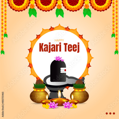 Kajari Teej, celebrated primarily in North India, is a traditional Hindu festival that falls on the third day of the Krishna Paksha in the month of Bhadrapada.