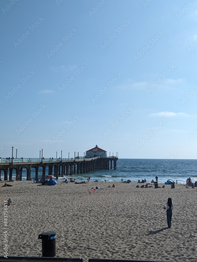 Obraz premium pier on the beach