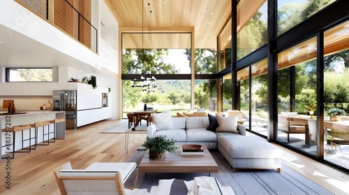 Versatile Wood Siding Elevates Contemporary Home Interior Design