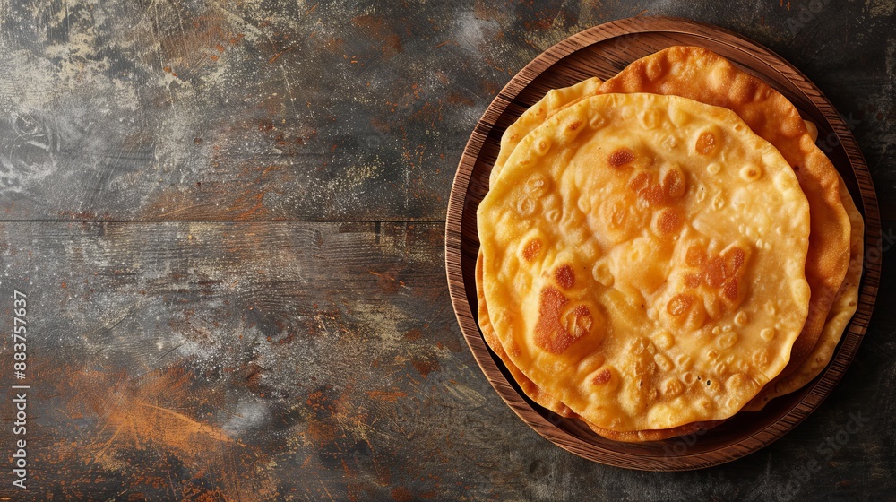 indian frybread background with copy space indian frybread background with copy space