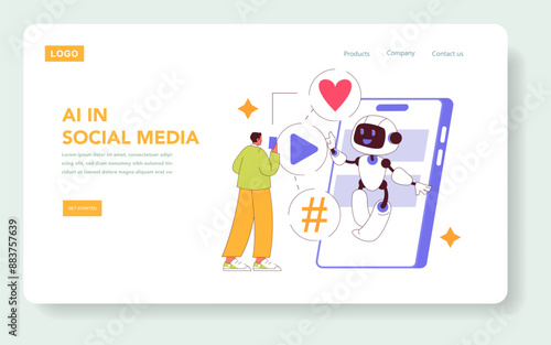 Digital Strategy. Flat Vector Illustration