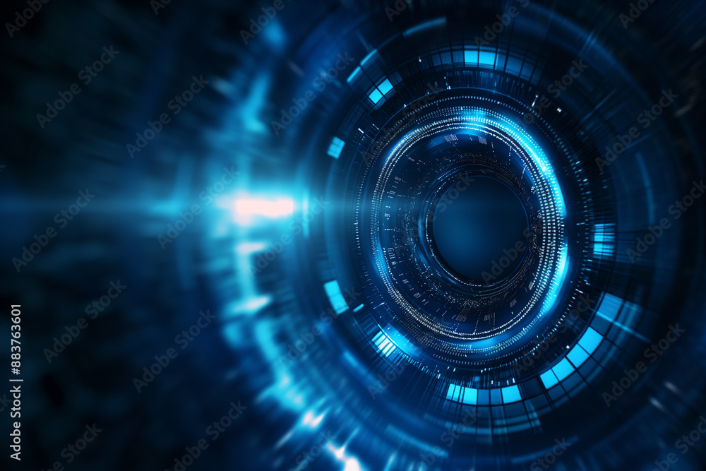 illustration of technology circle abstract background,AI Generative illustrastion illustration of technology circle abstract background,AI Generative illustrastion