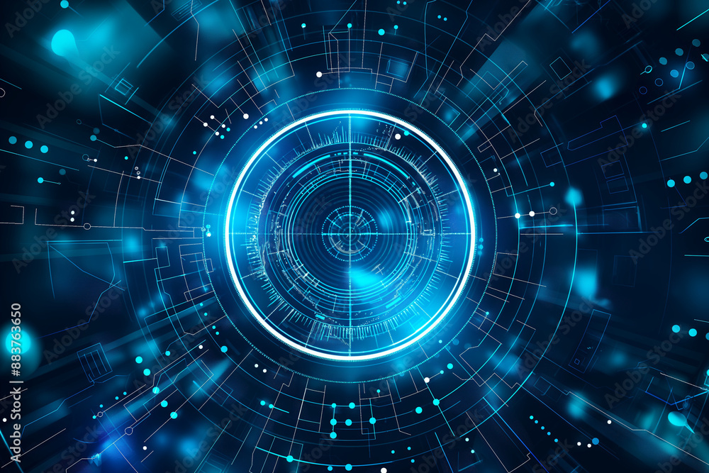 illustration of technology circle abstract background,AI Generative illustrastion illustration of technology circle abstract background,AI Generative illustrastion