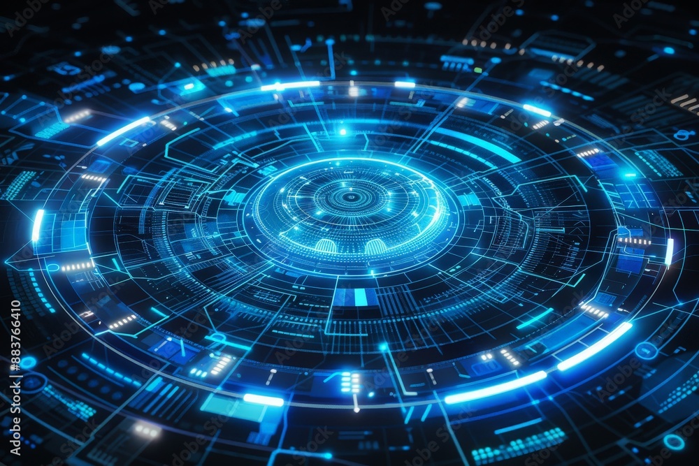 Abstract futuristic Digital Interface Abstract futuristic Digital Interface