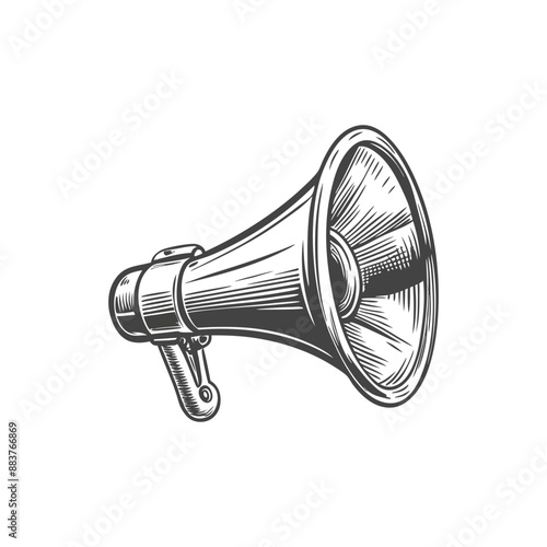 Megaphone  concept illustration