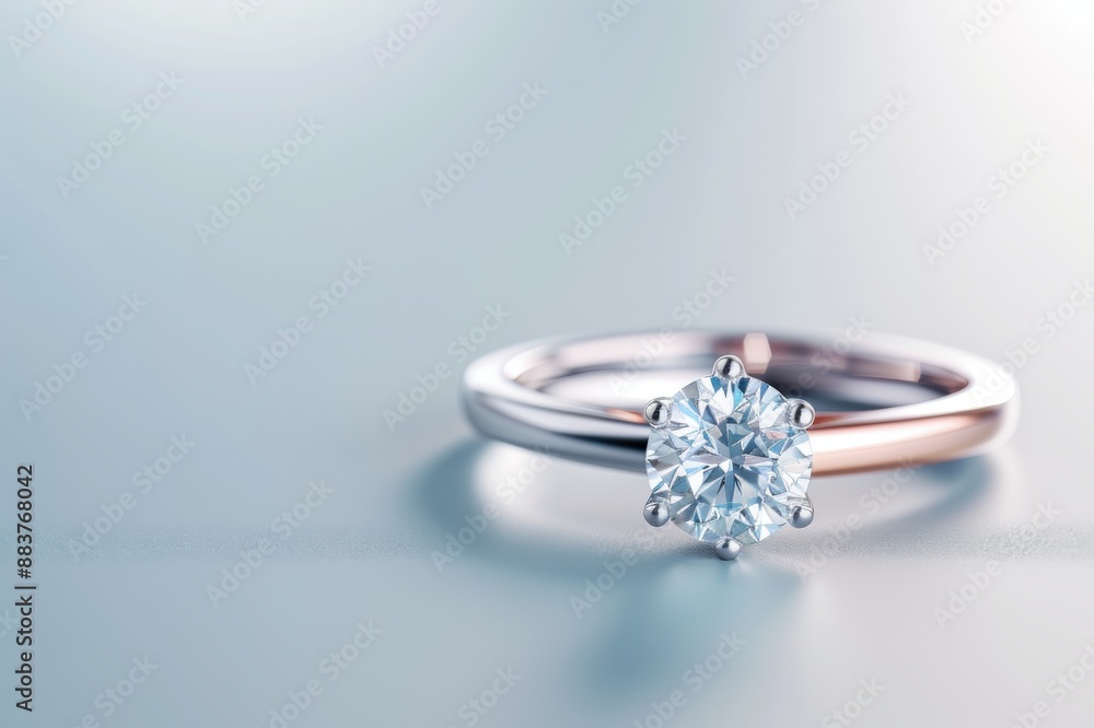 Elegant diamond engagement ring with a solitaire setting on a gradient background. Perfect for wedding, proposal, or jewelry themes. Elegant diamond engagement ring with a solitaire setting on a gradient background. Perfect for wedding, proposal, or jewelry themes.