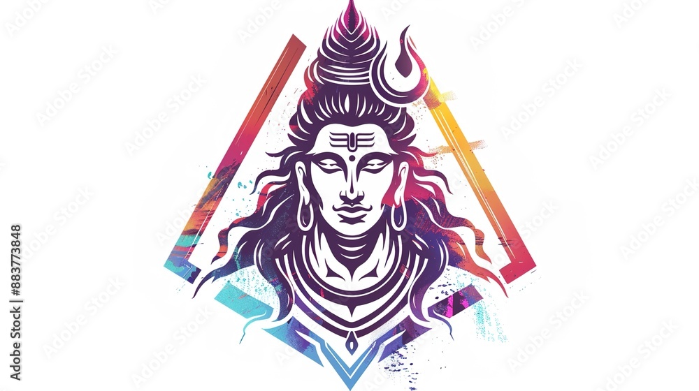 Abstract illustration of Shivratri Greeting Card Design.vector illustration Abstract illustration of Shivratri Greeting Card Design.vector illustration