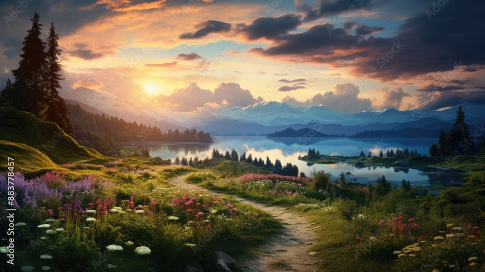 beautiful nature landscape panoramic photo beautiful nature landscape panoramic photo