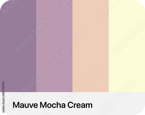 color palette with soft color style