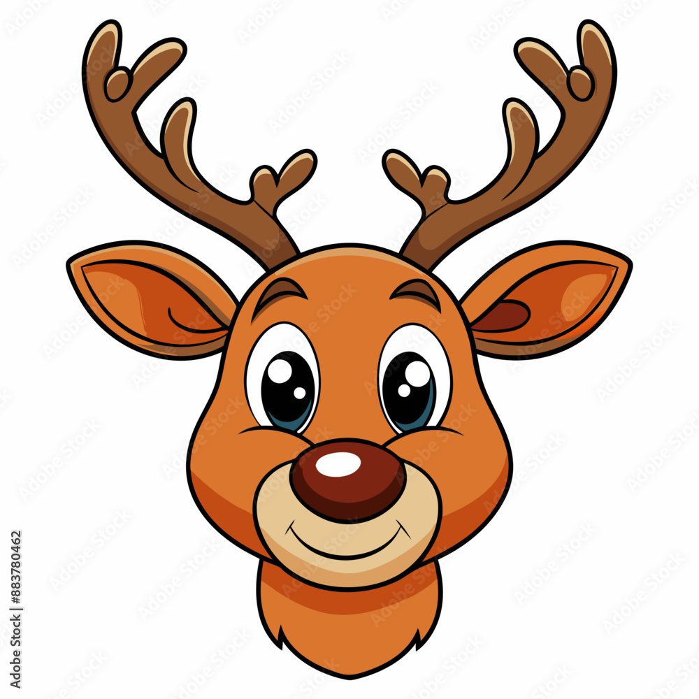 Christmas reindeer Vector Illustration, reindeer Vector Art, Christmas reindeer Silhouette, rudolph the reindeer cartoon Character icon Christmas reindeer Vector Illustration, reindeer Vector Art, Christmas reindeer Silhouette, rudolph the reindeer cartoon Character icon