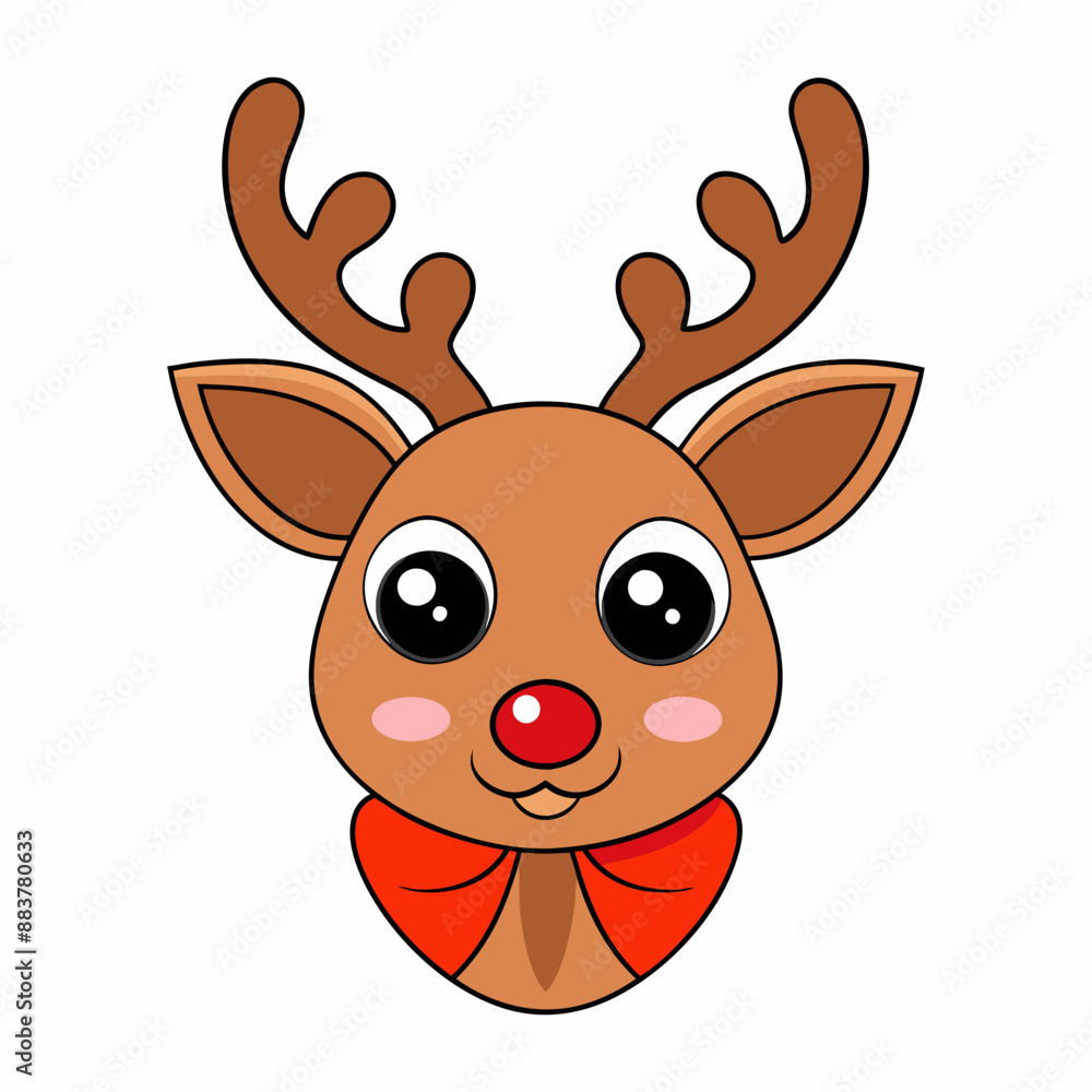 Christmas reindeer Vector Illustration, reindeer Vector Art, Christmas reindeer Silhouette, rudolph the reindeer cartoon Character icon Christmas reindeer Vector Illustration, reindeer Vector Art, Christmas reindeer Silhouette, rudolph the reindeer cartoon Character icon