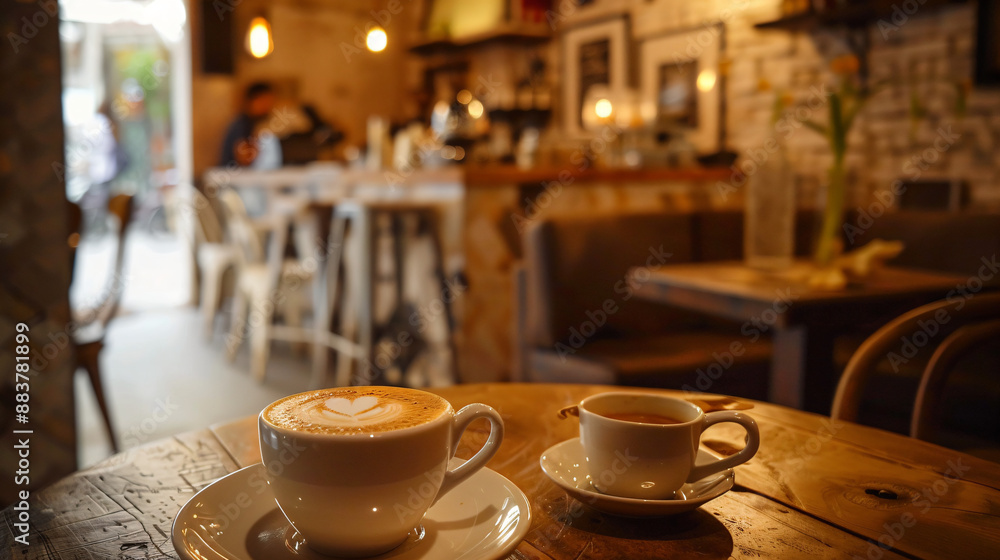 Coffee Break in a Cozy Cafe. Coffee Break in a Cozy Cafe.