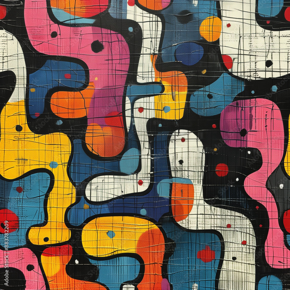 Obraz premium 독창적이고 최신 유행에 부합하는 여러가지 장식 무늬