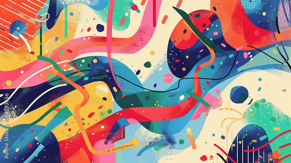Fototapeta premium Modern illustration of an abstract card background in modern style Wallpaper design