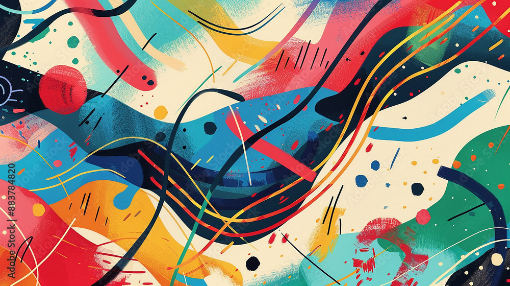 Fototapeta premium Modern illustration of an abstract card background in modern style Wallpaper design