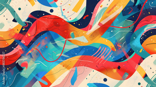 Modern illustration of an abstract card background in modern style Wallpaper design