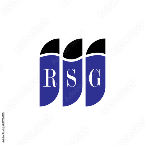 RSG letter logo design on white background. Creative  modern RSG letter logo design. Vector design. photo