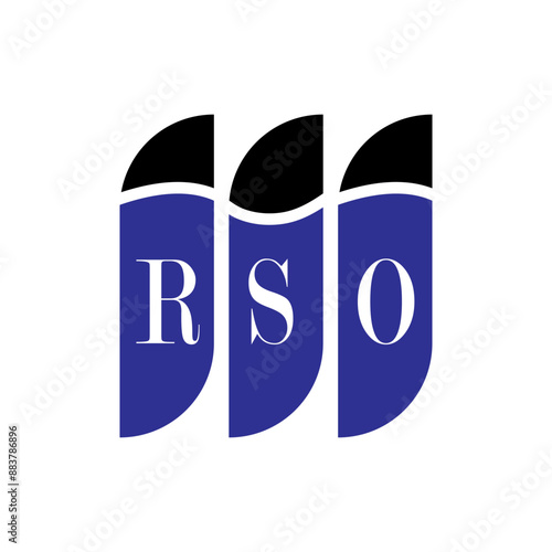 RSO letter logo design on white background. Creative  modern RSO letter logo design. Vector design. photo