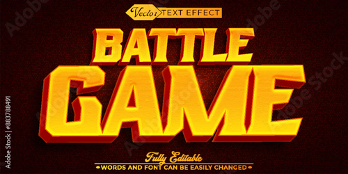 Silver Battle Vector Editable Text Effect Template