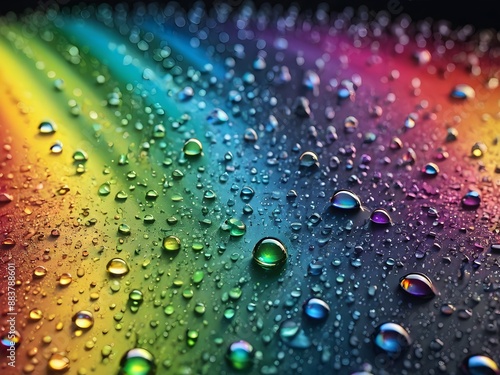 Generative AI. Check out this awesome rainbow water drop! It's like a mini rainbow in a drop of water! 