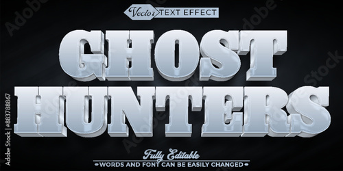 Soul Ghost Hunters Vector Editable Text Effect Template