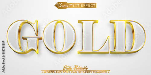 Luxury Shiny Royal Gold Vector Editable Text Effect Template