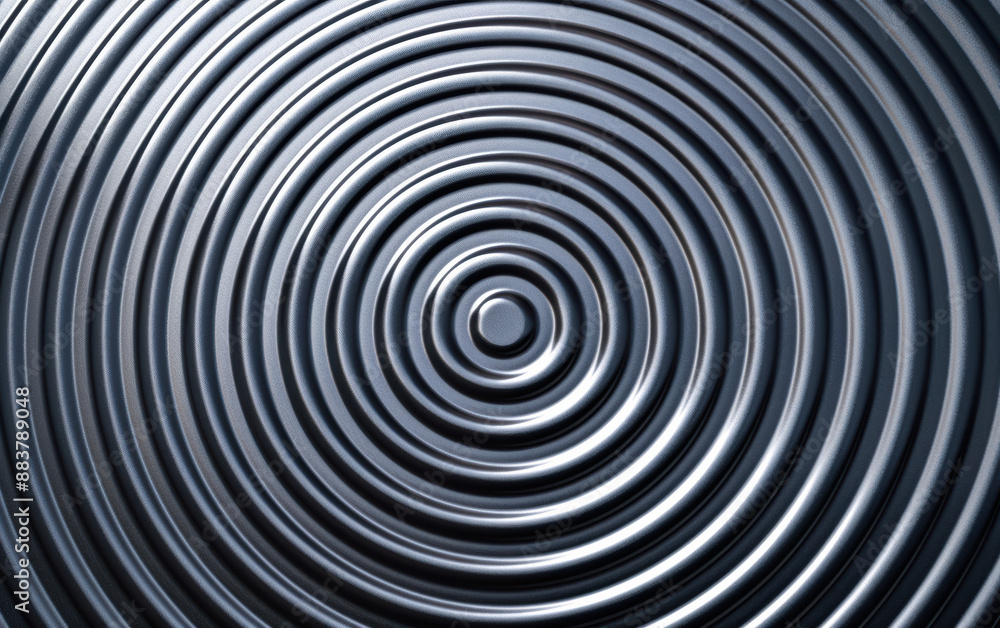 Close-up of concentric circles creating a mesmerizing abstract pattern with metallic texture, perfect for backgrounds or design elements. Close-up of concentric circles creating a mesmerizing abstract pattern with metallic texture, perfect for backgrounds or design elements.