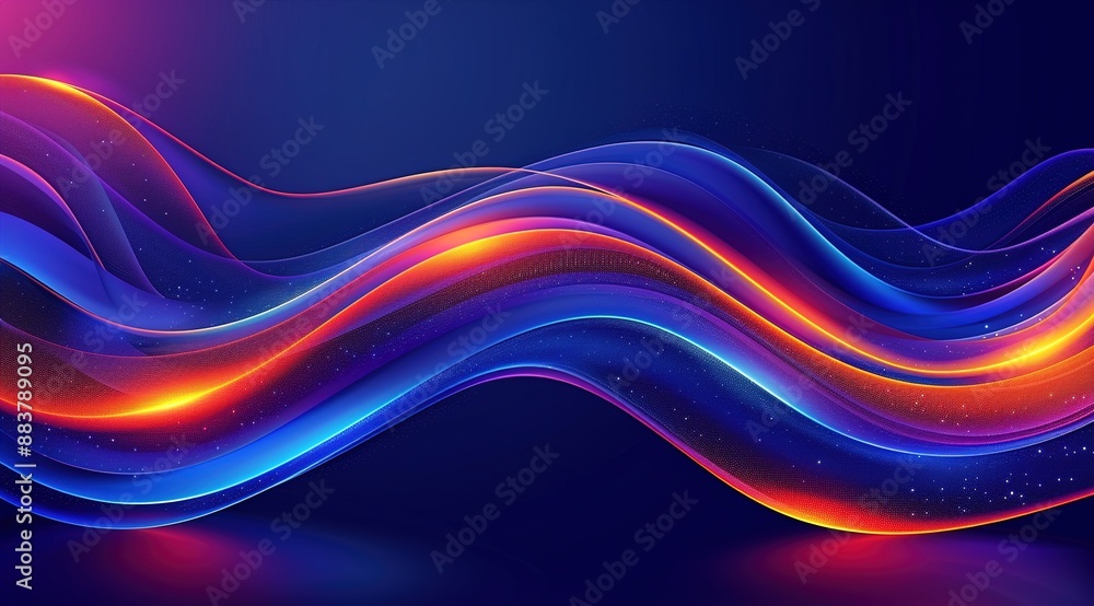 Fototapeta premium abstract wave lines